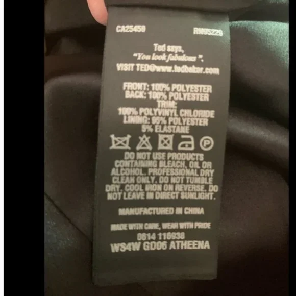 Ted Baker Atheena Magic Mystery Woods Dress size 1 nwot - Picture 7 of 7